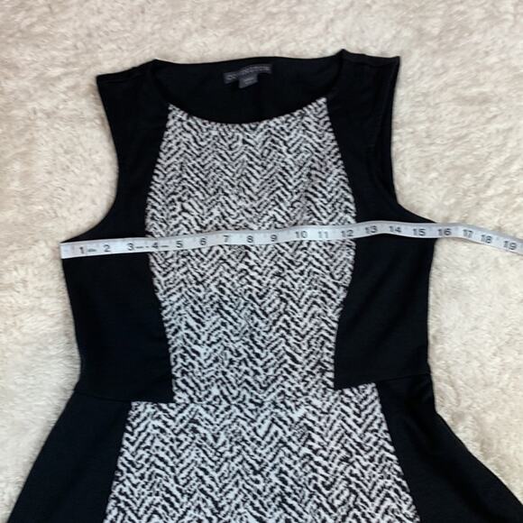 Covington black and grey panel a line mini dress, - Picture 5 of 8